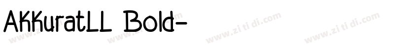 AkkuratLL Bold字体转换
